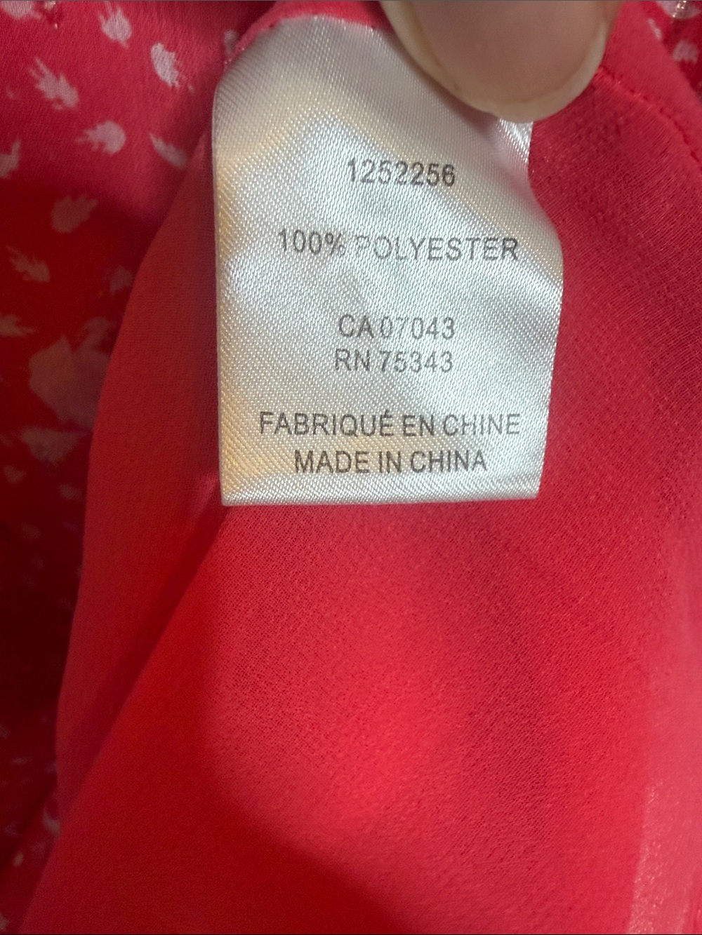 Joie Red-Pink Floral Ruffle Neck Blouse - Picture 10 of 11